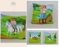 Kissen Bibi und Tina 40x40 cm neu handmade Niedersachsen - Laatzen Vorschau