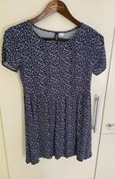 Kleid H&M Blau Weiß Größe 36 S Blumen Damen Bayern - Krumbach Schwaben Vorschau