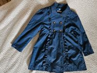 Trenchcoat jacke sommerjacke 116 mantel blau rüschen dufflecoat Thüringen - Schmoelln Vorschau