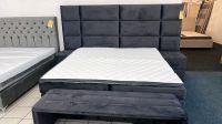 Bett Boxspringbett mit Stauraum Samt Grau 180x200 Möbel Wurm Niedersachsen - Osnabrück Vorschau