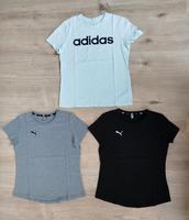 3er-Set PUMA/ADIDAS T-Shirts Damen Gr. L/40 schwarz/grau/mint Sachsen - Plauen Vorschau