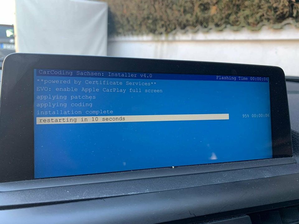 BMW Nachrüstung Retrofit OEM Apple CarPlay in FullScreen Vollbild in Puschwitz