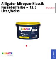 Alligator Miropan Klassik Fassadenfarbe 12,5 Liter weiß Bielefeld - Bielefeld (Innenstadt) Vorschau