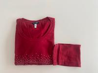 Original Armani Damen Langarm Shirt L rot Bayern - Aichach Vorschau