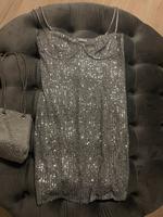 Zara Kleid Silber mit Pailletten Bayern - Rehau Vorschau