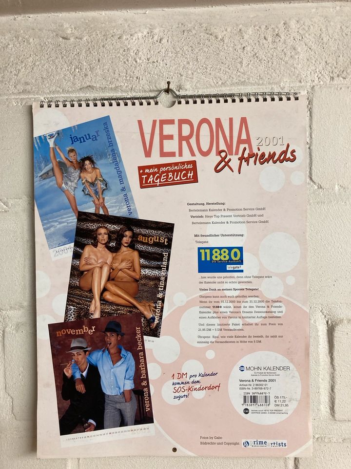 Verona & Friends 2001 Kalender (Verona Feldbusch) in Meerbusch