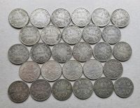 28 Silbermünzen 1 Mark Kaiserreich 1873 1901 1903 1906 1907 1912 Leipzig - Probstheida Vorschau