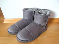 Ankle Boots mit Kunstfell in grau / Glitzer von C&A Hessen - Großenlüder Vorschau