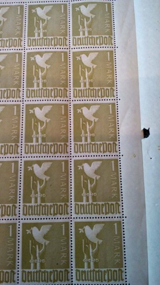 Briefmarken Bogen alt Deutsche Post 1 Mark postfrisch in Schwäbisch Gmünd