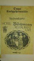 Speisekarte Hotel Brückmann in Lütjenburg/Kreis Plön-Schleswig-H. Niedersachsen - Wilhelmshaven Vorschau