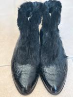 ara Stiefelette Soft-Kroko Lack Leder schwarz Gr 4 1/2 G getragen Niedersachsen - Wunstorf Vorschau