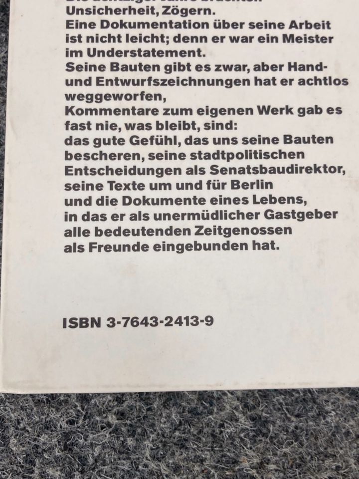 VERLIEBT INS BAUEN ARCHITEKT FÜR BERLIN WERNER DÜTTMANN 1990 SELT in Berlin