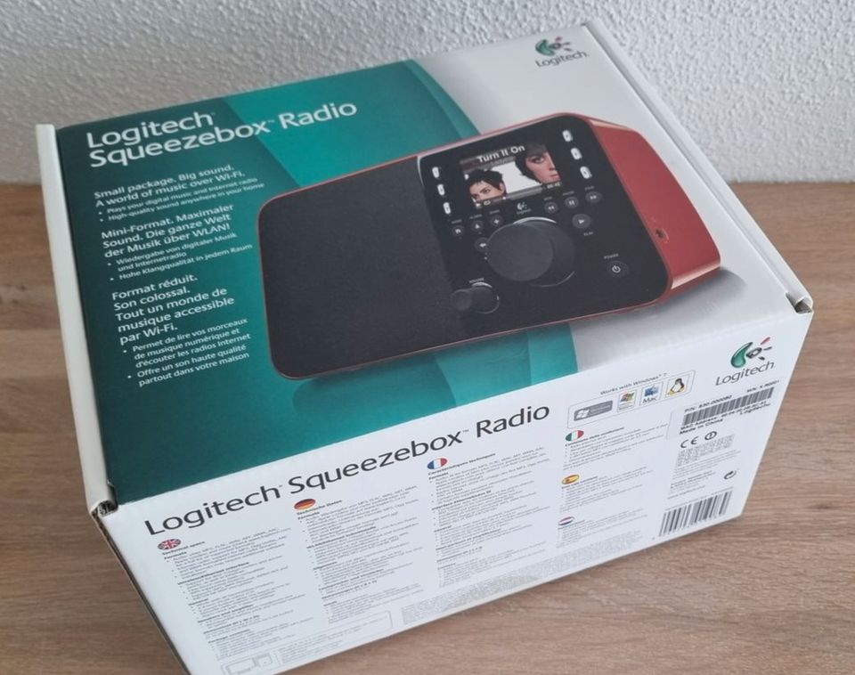 Logitech Squeezebox, WLAN/ LAN Radio/ Internetradio, Rot in Altfraunhofen