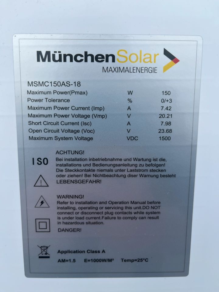 Solarpanel 150 Watt *neu* in Rostock