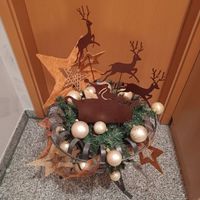 Dekorierten Feuerkorb mit christbaumkugeln deko Bayern - Eggolsheim Vorschau