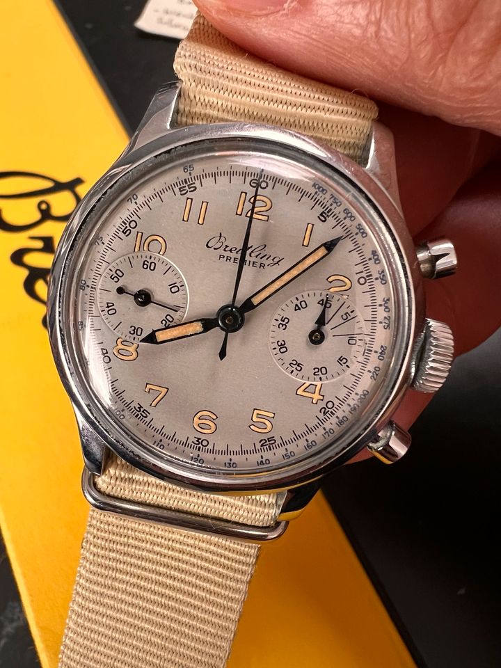 BREITLING Premier Ref. 753 1947 Chrono volle Revision in Berlin