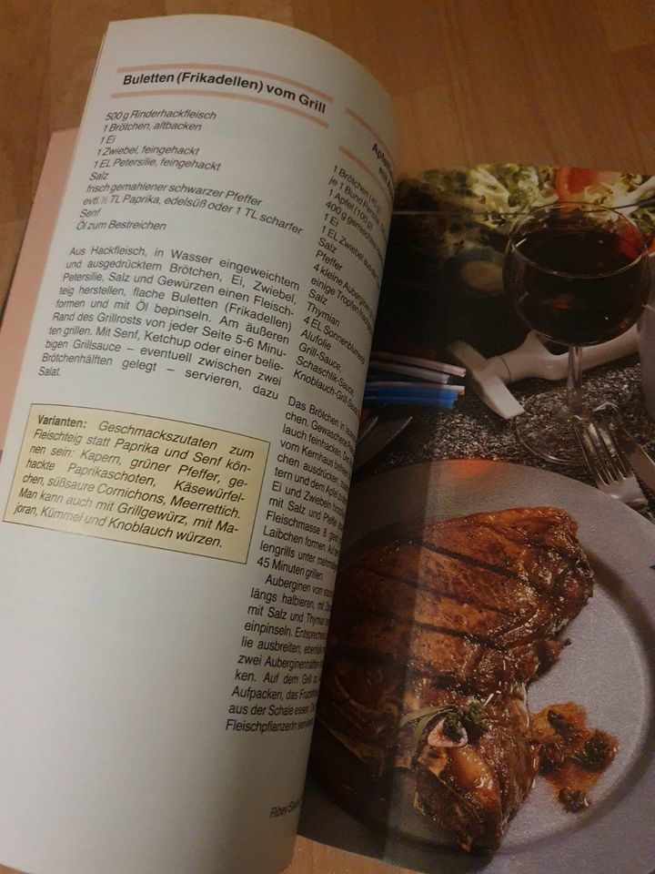 Kochbuch 100 Rezepte Die besten Grill-Ideen Unipart Verlag 1989 in Halle