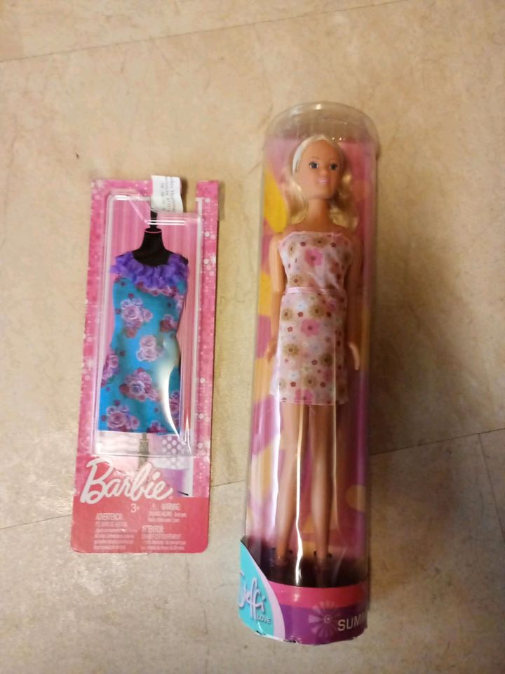 Barbiekleid Barbie Puppe in Buch