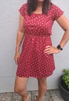 Baumwolljersey Damen Kleid rot Silber Anker M 38 Bayern - Schwarzenfeld Vorschau