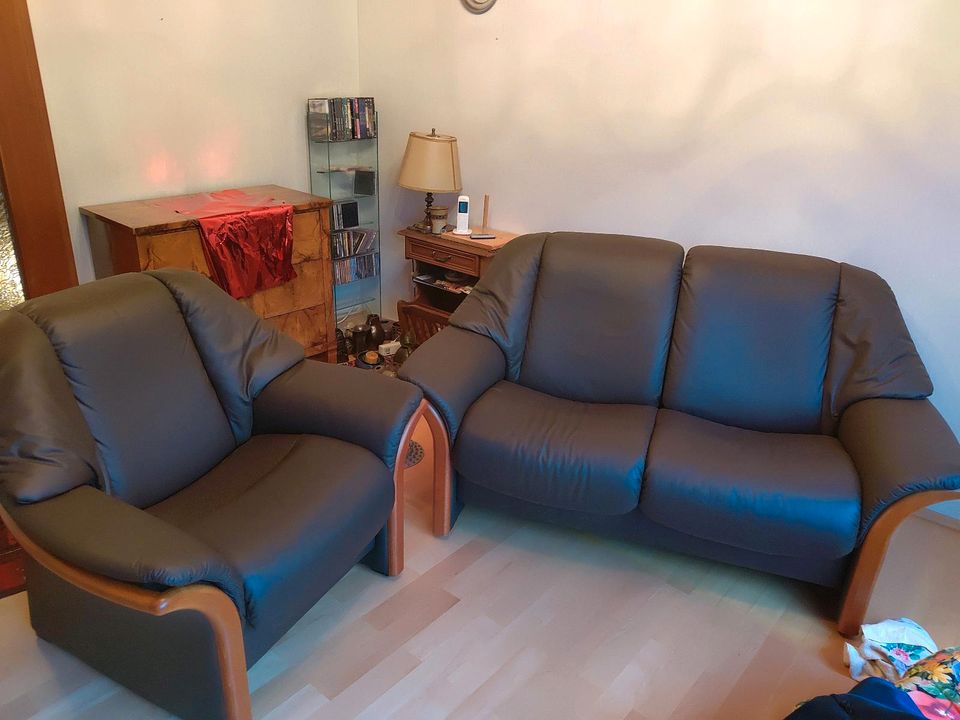 Ekornes Stressless Sessel und 2er Sofa, fast neuwertig in Weißenburg in Bayern