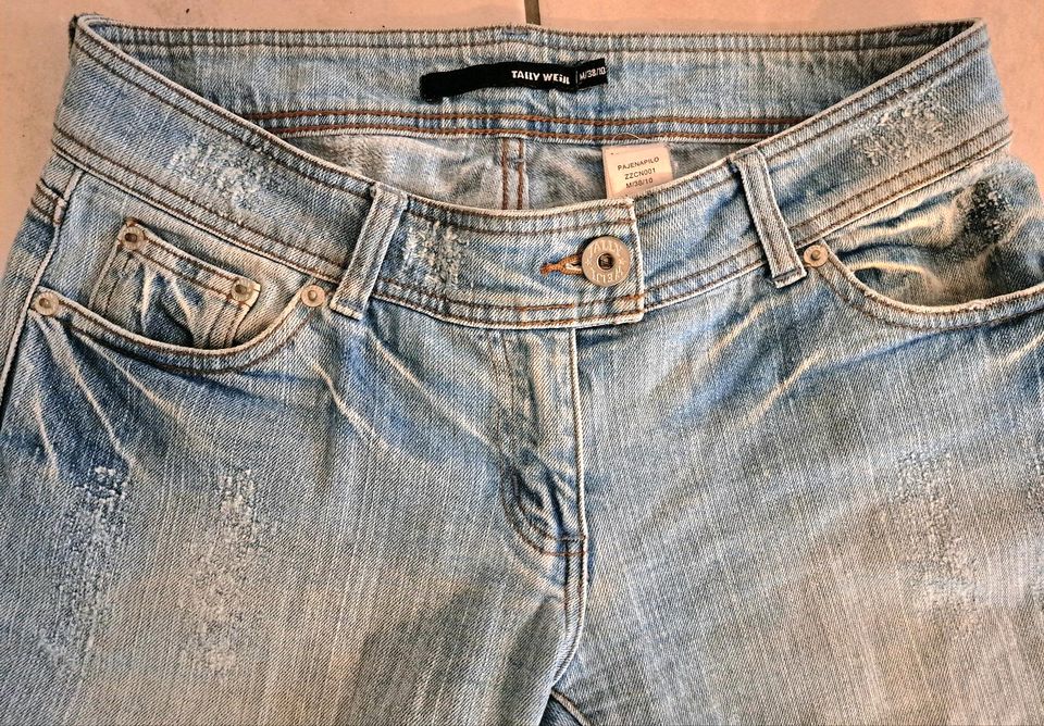 Tally Weijl Jeanshose Hose Größe M 38 - Länge 32-34 in Erlensee