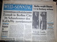 WamS 19.Jan. 1969 Zeitung WELT am SONNTAG Ausgabe Berlin Berlin - Spandau Vorschau