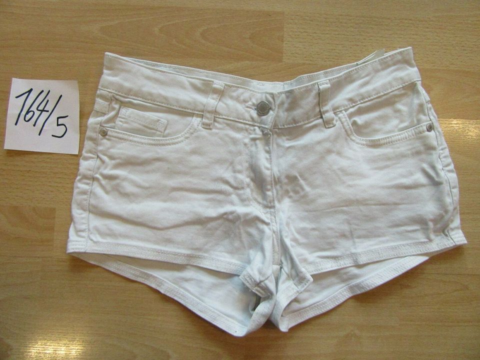 9 x Gr 164 Jeans Hose lang Mädchen Sommer eng weit weiß beige in Metzingen
