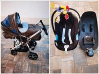 Gesslein Kinderwagen F4 Lederoptik + Cybex Babyschale M i-Size Bayern - Traitsching Vorschau