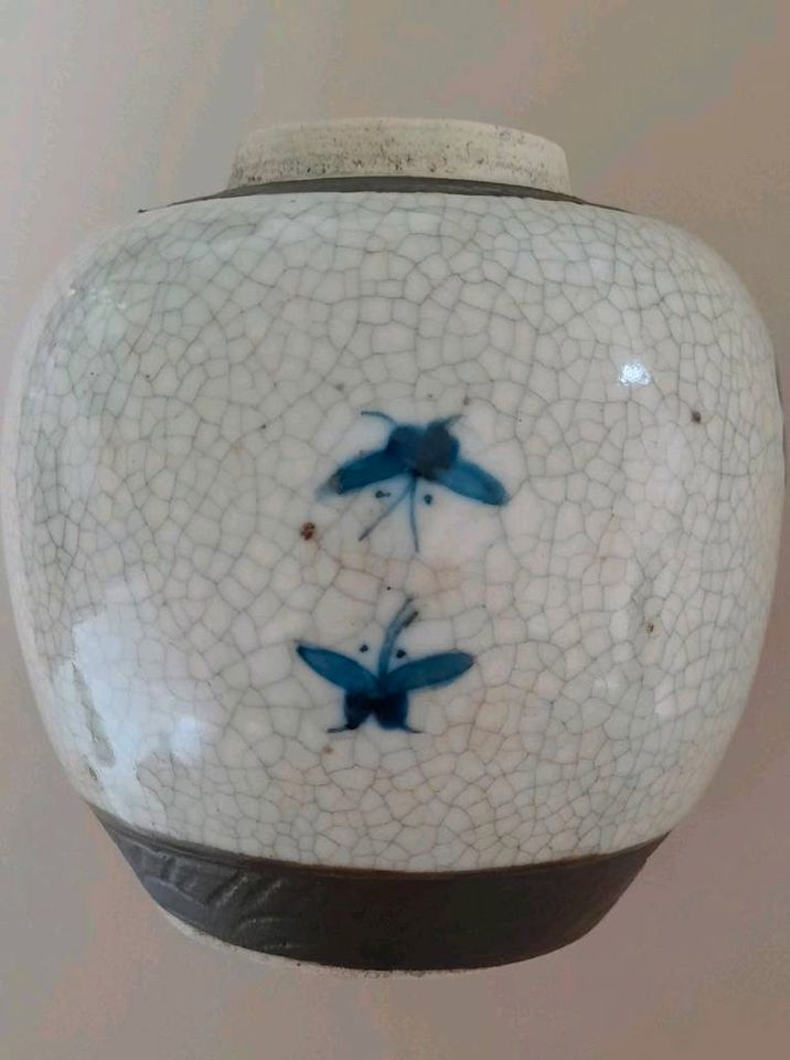 Antiquität, Antike Vase aus Nanjing, 19. Jahrhundert blau weiss in Bremerhaven