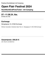 Open Flair Festival Dauerkarte mit Camping Hessen - Söhrewald Vorschau