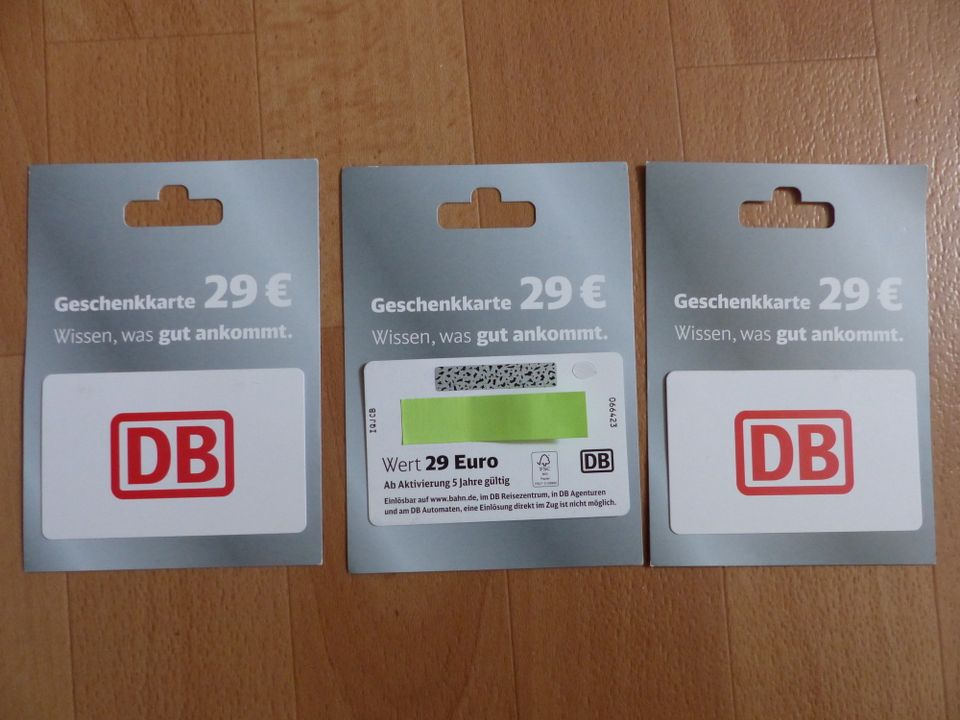 2x DB Gutschein 58€ Deutsche Bahn Ticket Fahrkarte Code Bahnfahrt in Bielefeld