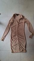 Amisu Minikleid beige gold  34 XS Stretch Newyorker  Tunika Kleid Bayern - Straubing Vorschau
