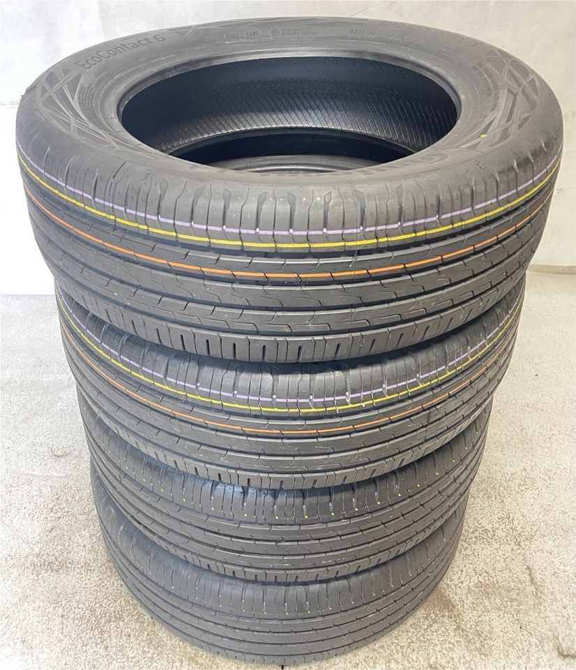 4x Continental Sommerreifen 195/55R16 87H 6mm aus 2020 wie neu in Flörsheim am Main