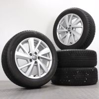 Winterräder 17 Zoll Audi Q2 GA Original Felgen 81A601025C Winterreifen 215/55R17 94V Bridgestone Blizzak LM001 "5 V-Speichen Design" Silber 7x17ET45 5x112 Alufelgen Winterradsatz Gebraucht Thüringen - Gefell Vorschau