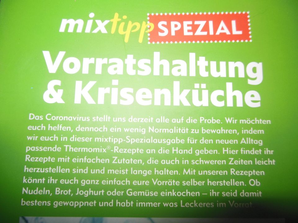 Vorratshaltung und Krisenküche Thermomix NP 9,99 in Kirchheim in Schwaben