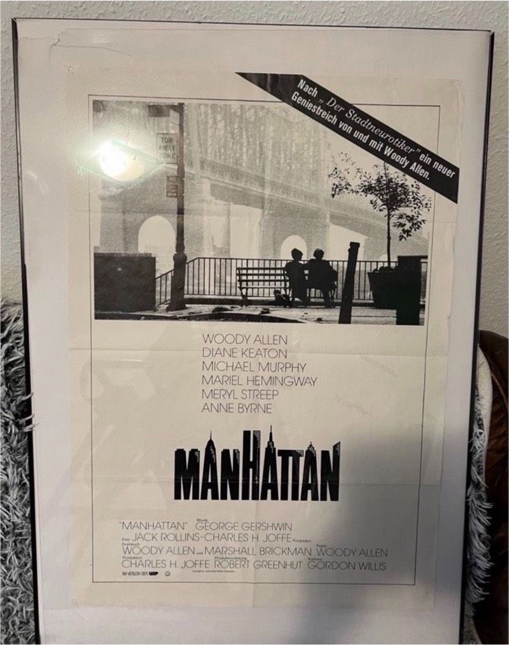 Werbeplakate Film „Manhattan"1979 Größe 83x58 in Nürnberg (Mittelfr)