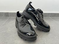 Schwarze Lack Schnürschuhe von s.Oliver Gr. 40 Aachen - Preuswald Vorschau