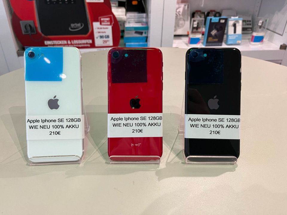 Apple iPhone SE 2020 128GB ALLE FARBEN WIE NEU RECHNUNG in Hofheim am Taunus