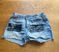 Jeans, Short, kurze Hose, mit schwarzen Pailletten, Gr. 146 Bayern - Sinzing Vorschau