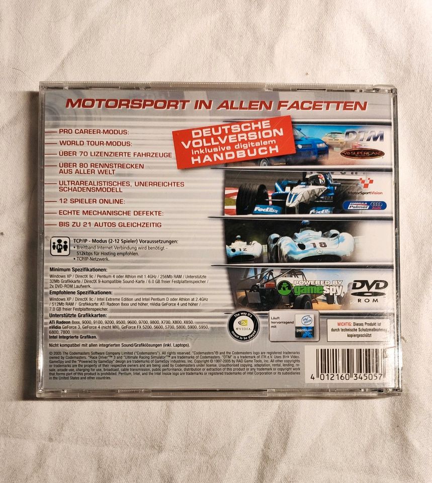 DTM Race Driver  .  PC- spiel CD ROM in Ettenheim