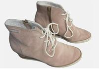 ESPRIT Keil-Stiefeletten Wildleder grau-br, Gr 40 Plateau-Bootie Bremen - Hemelingen Vorschau