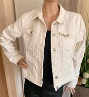 Only schicke Jeansjacke Jacke Jeans Creme weiß Gr: L Neu Thüringen - Camburg Vorschau