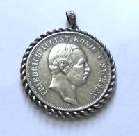 Münze Silber Kaiserreich: 5 Mark 1907 E Sachsen, als Anhänger Brandenburg - Ruhland Vorschau