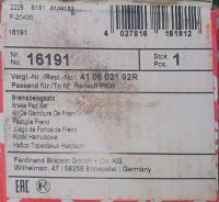 Febi Bilstein 16191 Bremsbeläge vorne dacia logan uvm. Wuppertal - Langerfeld-Beyenburg Vorschau