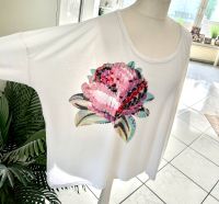 KENZO Shirt Gr. 40 42 Oversize Weiß Blumen Baden-Württemberg - Schallstadt Vorschau