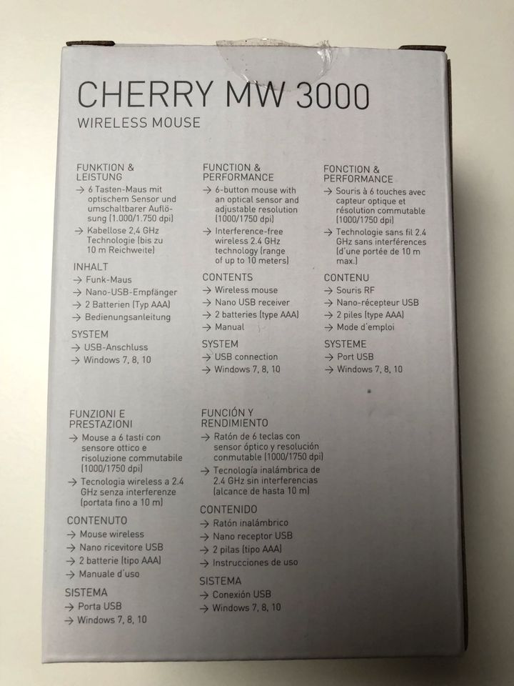 Cherry MW 3000 wireless mouse in Marxzell