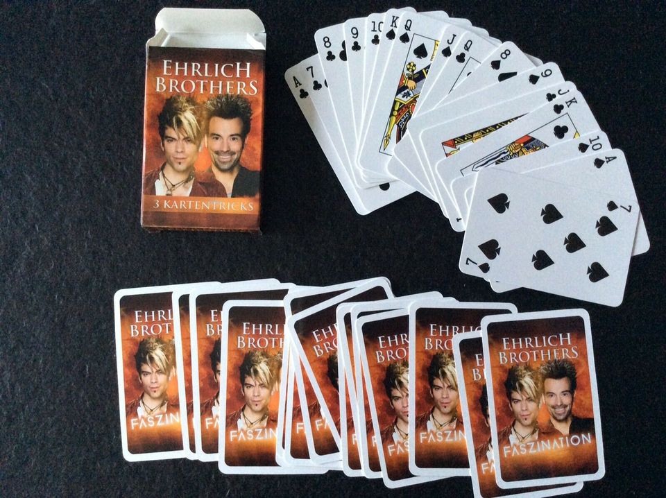 Magie - KARTEN SET - EHRLICH BROTHERS - 3 TRICKS - Spiel in Köwerich