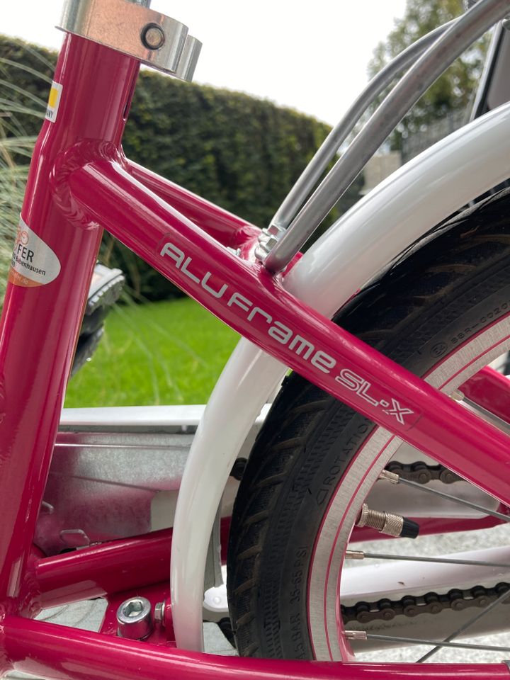 2x PUKY Kinderfahrräder 16 Zoll, in pink sowie in grau, Alurahmen in Rödermark