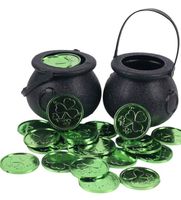 2x St. Patrick's Day Set Deko Topf Kessel Eimer Kleeblatt Münzen Niedersachsen - Osnabrück Vorschau