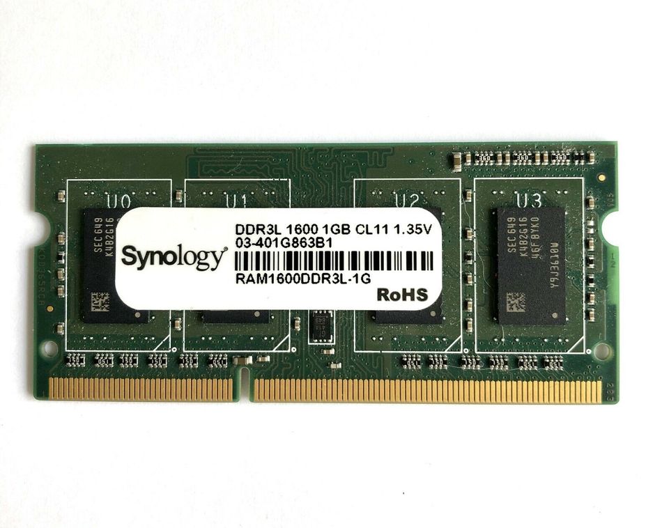 Synology RAM 1GB, DDR3L, 1600, CL11 1.35V Riegel in Möglingen 